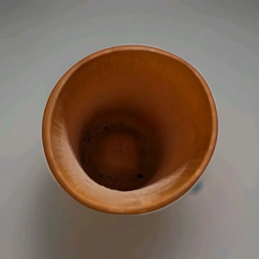 Vintage Abeysekera Industries Ceylon Lacquer Bamboo Cylinder Vase Hand Painted